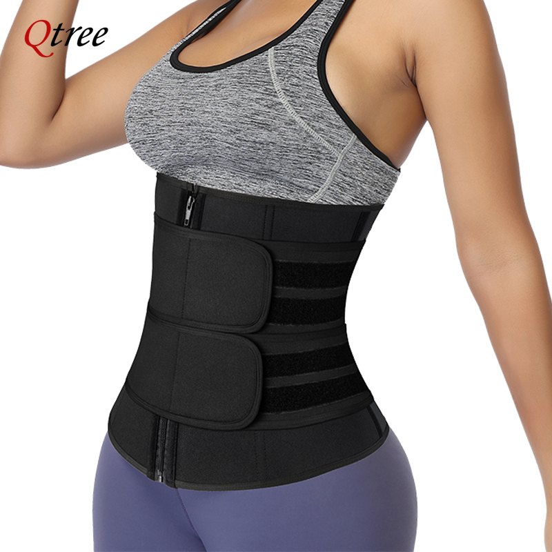 Sweat Waist Trainer Belt Neoprene - Qtree cintura trainer plus size para