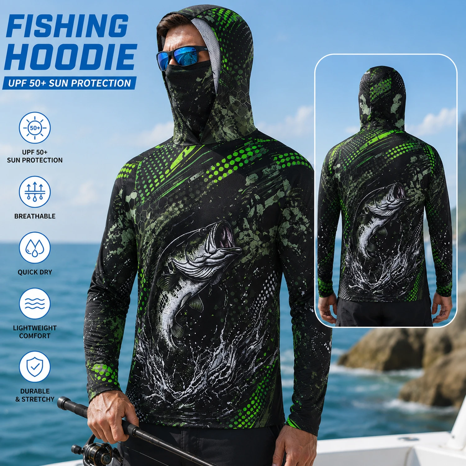 Hiking - Camisa de pesca de manga comprida