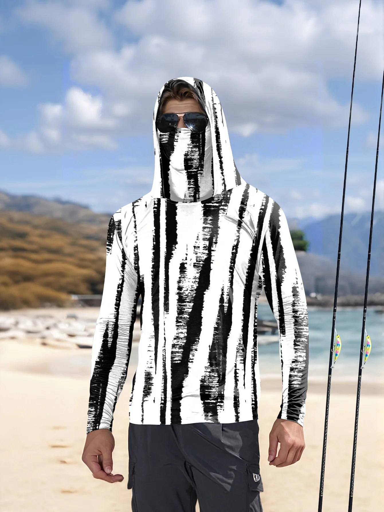 Camisola de pesca com capuz e  - Fishing avaliação e preço