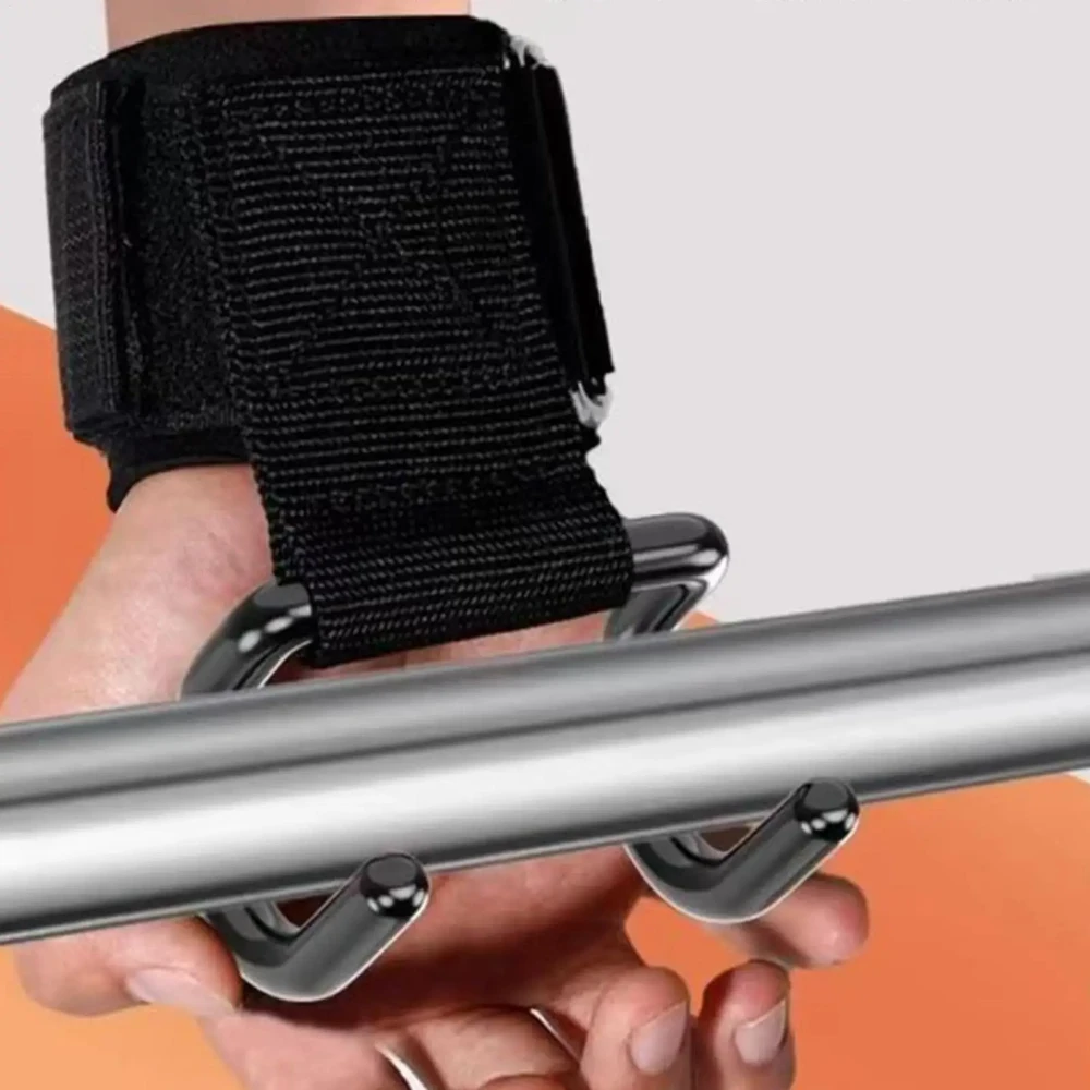 1/2 peças de Gancho de Assistê - Wrist Wraps Weightlifting Support avaliação e preço