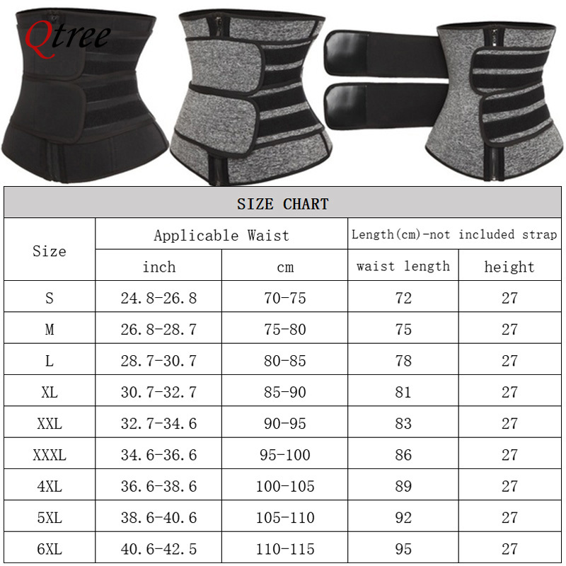 Qtree cintura trainer plus siz - Sweat Waist Trainer Belt Neoprene avaliação e preço