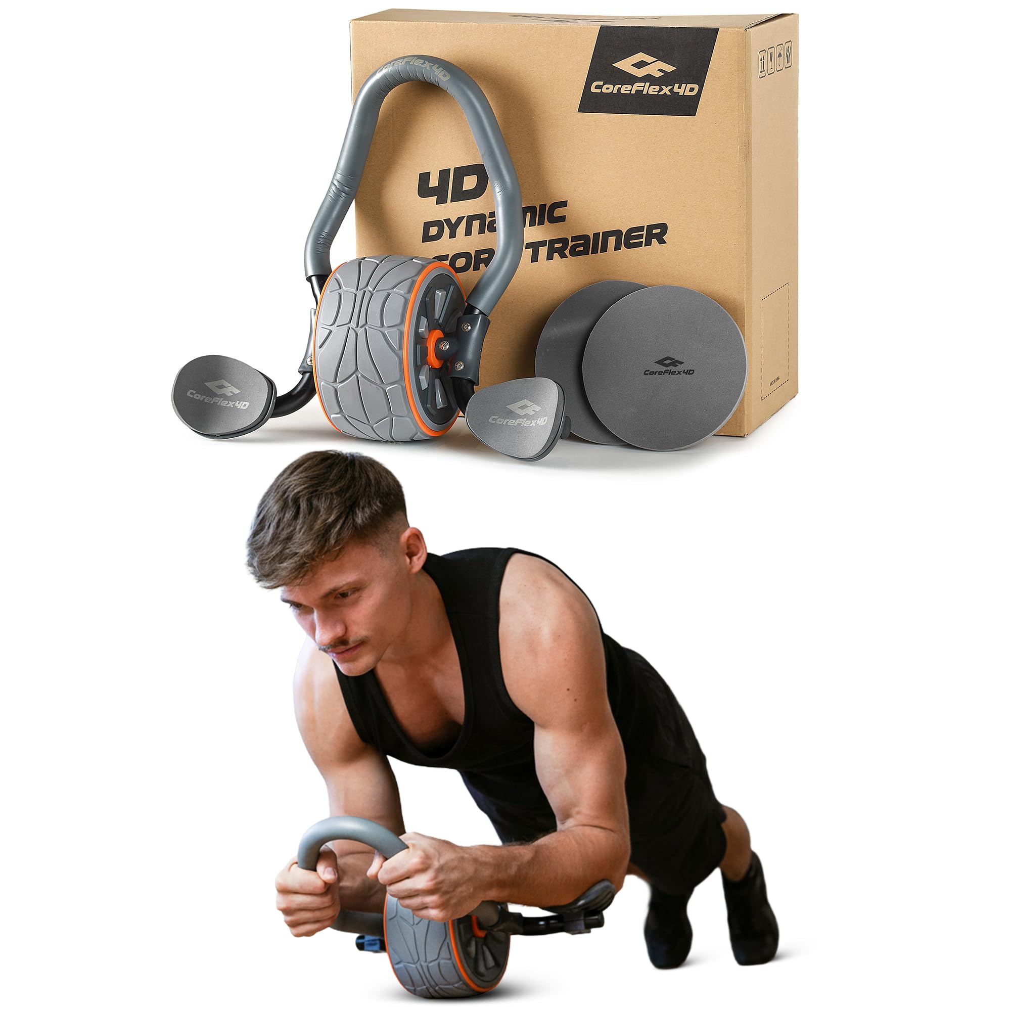 CoreFlex4D Roda Abdominal com  - Ab Roller Wheel With Elbow Support avaliação e preço