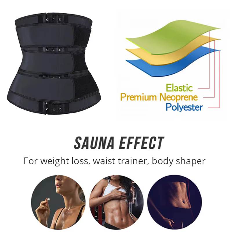 Feminino ajustável breasted ba - Sweat Waist Trainer Belt Neoprene avaliação e preço