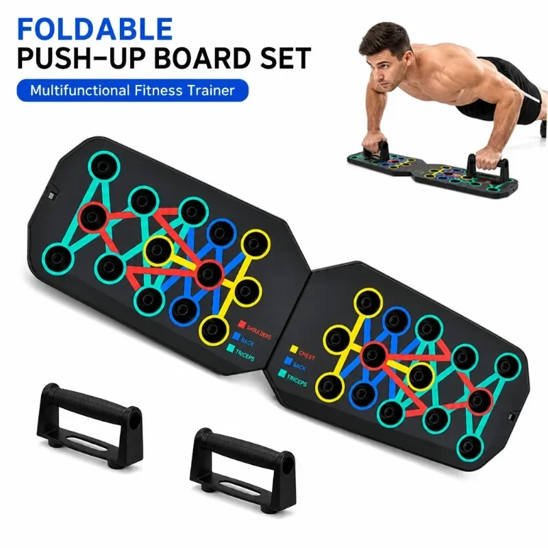 1 unidade de prancha de flexõe - Push Up Board Foldable Multi Function avaliação e preço