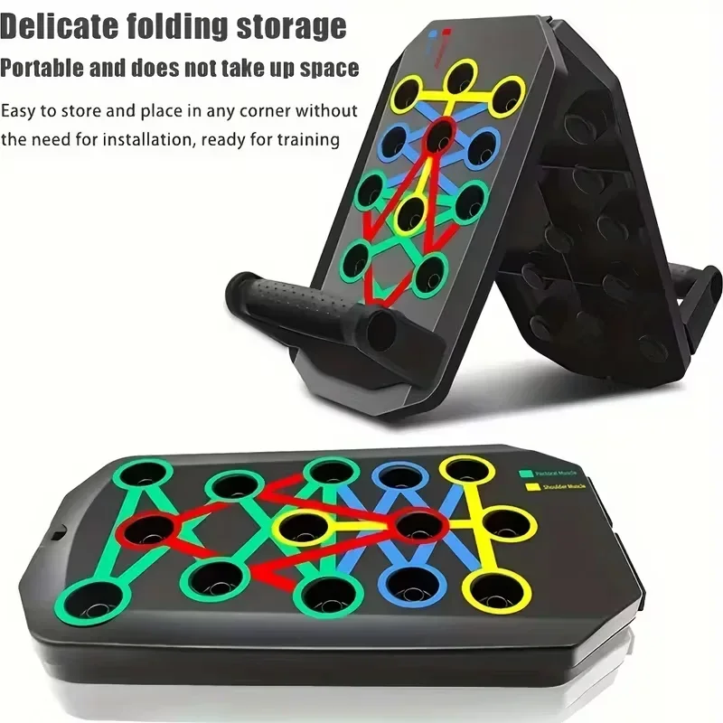 1 unidade de prancha de flexõe - Push Up Board Foldable Multi Function avaliação e preço
