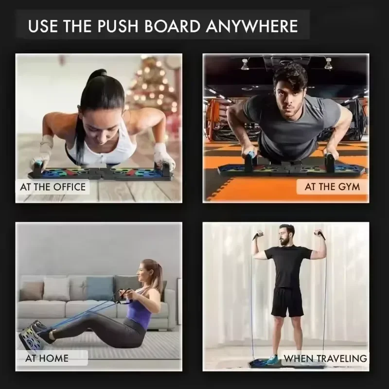 1 unidade de prancha de flexõe - Push Up Board Foldable Multi Function avaliação e preço