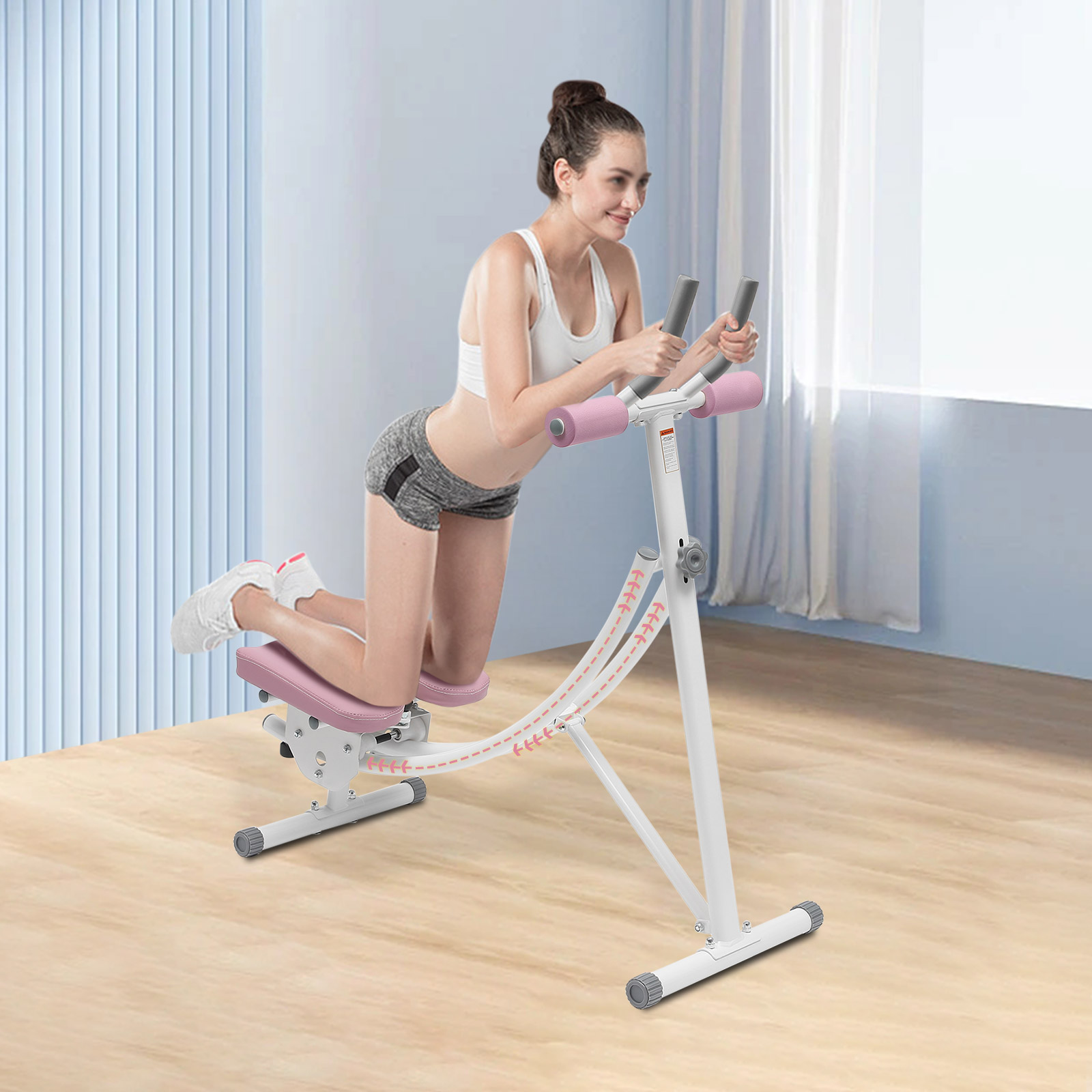 Máquina de Exercícios Abdomina - Ab Roller Wheel With Elbow Support avaliação e preço