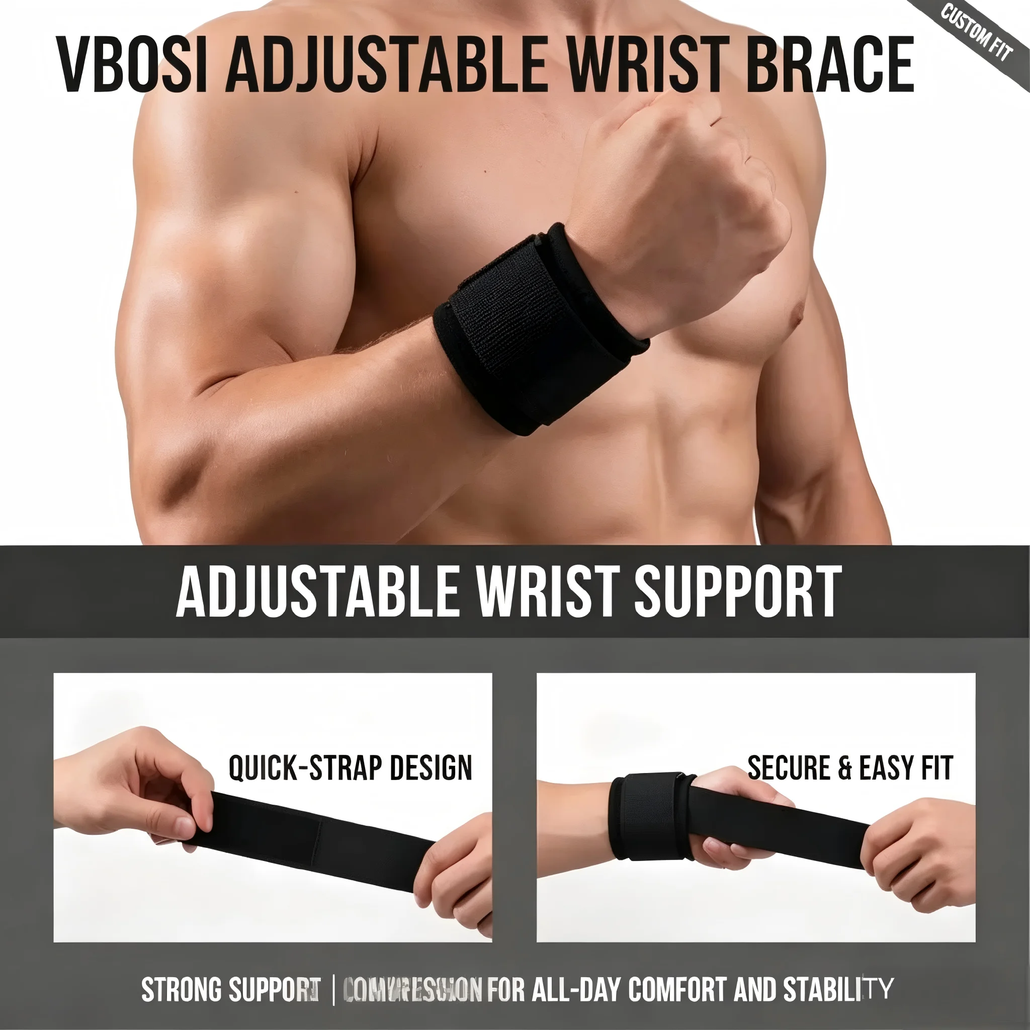 Faixas de Pulso Profissionais  - Wrist Wraps Weightlifting Support avaliação e preço