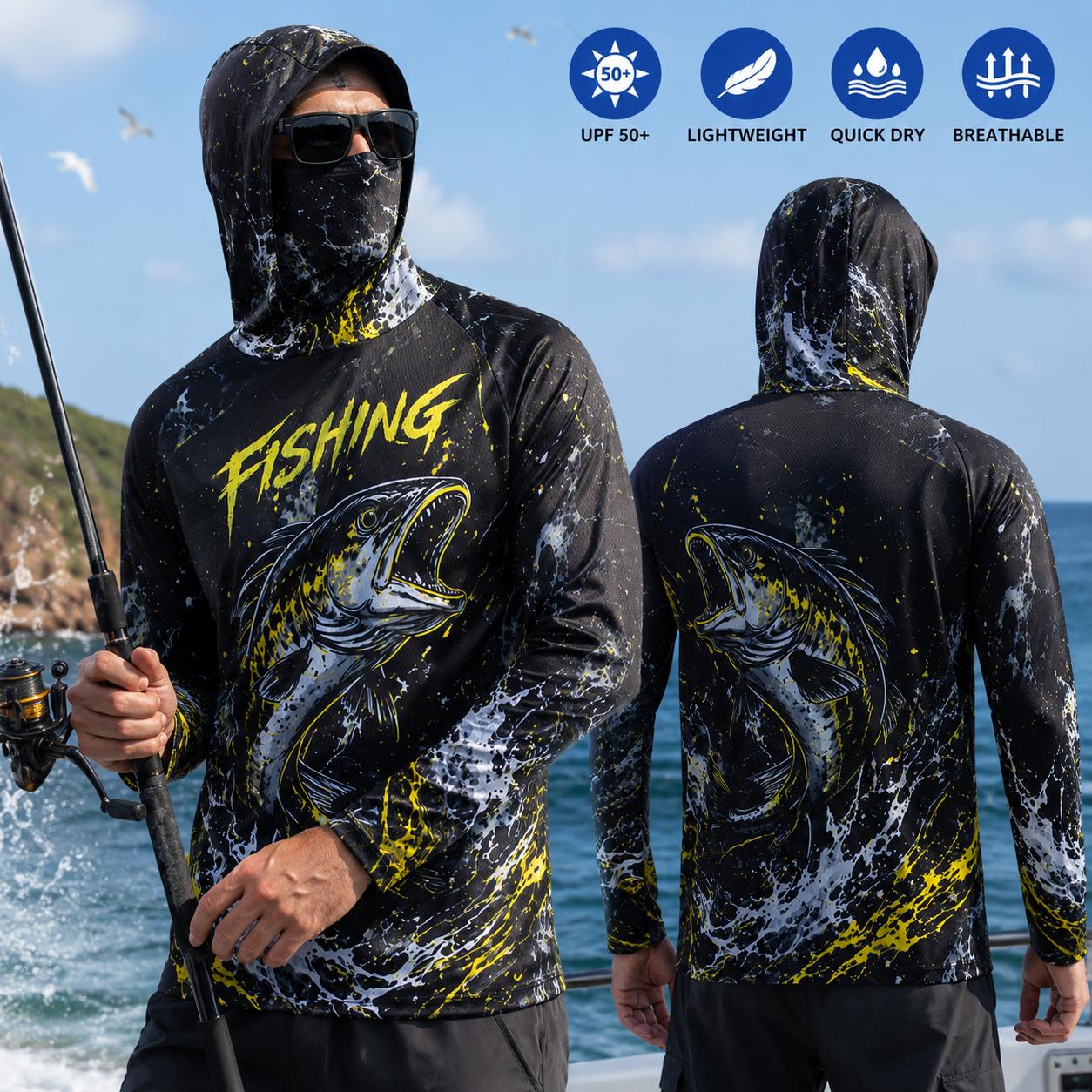 Camiseta de Pesca Masculina de - Fishing avaliação e preço