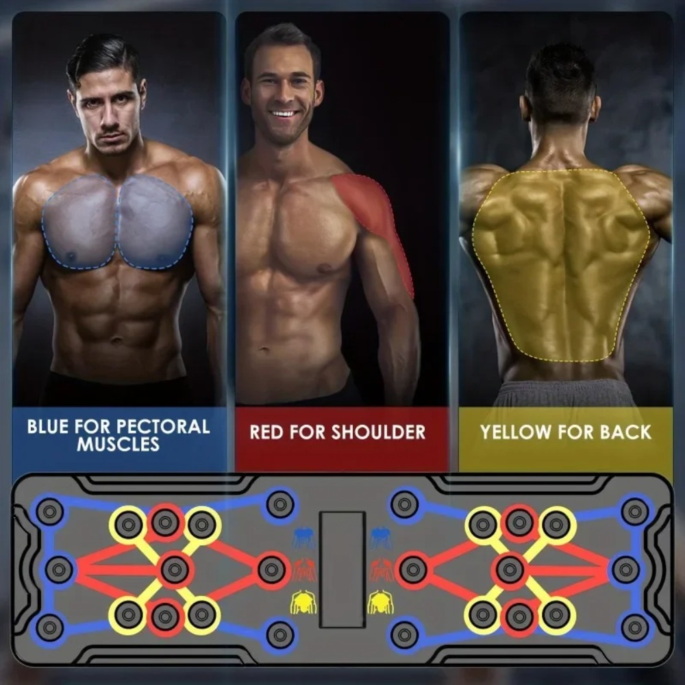 Conjunto de prancha push-up mu - Push Up Board Foldable Multi Function avaliação e preço